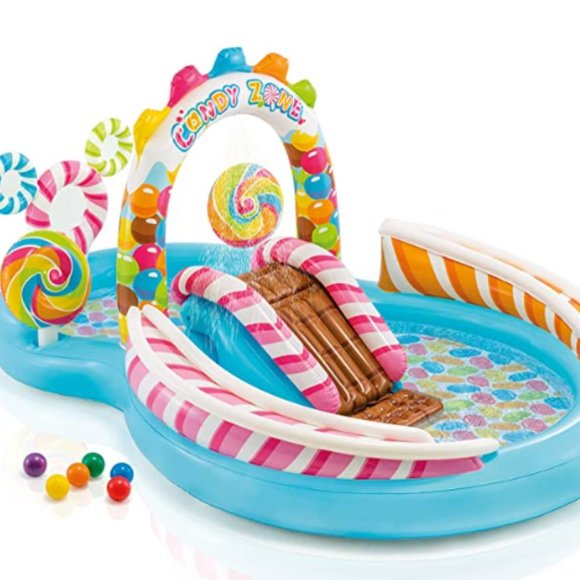 Intex Candy Zone Inflatable Play Center 116" X 75" X 51" - Picture 1 of 3